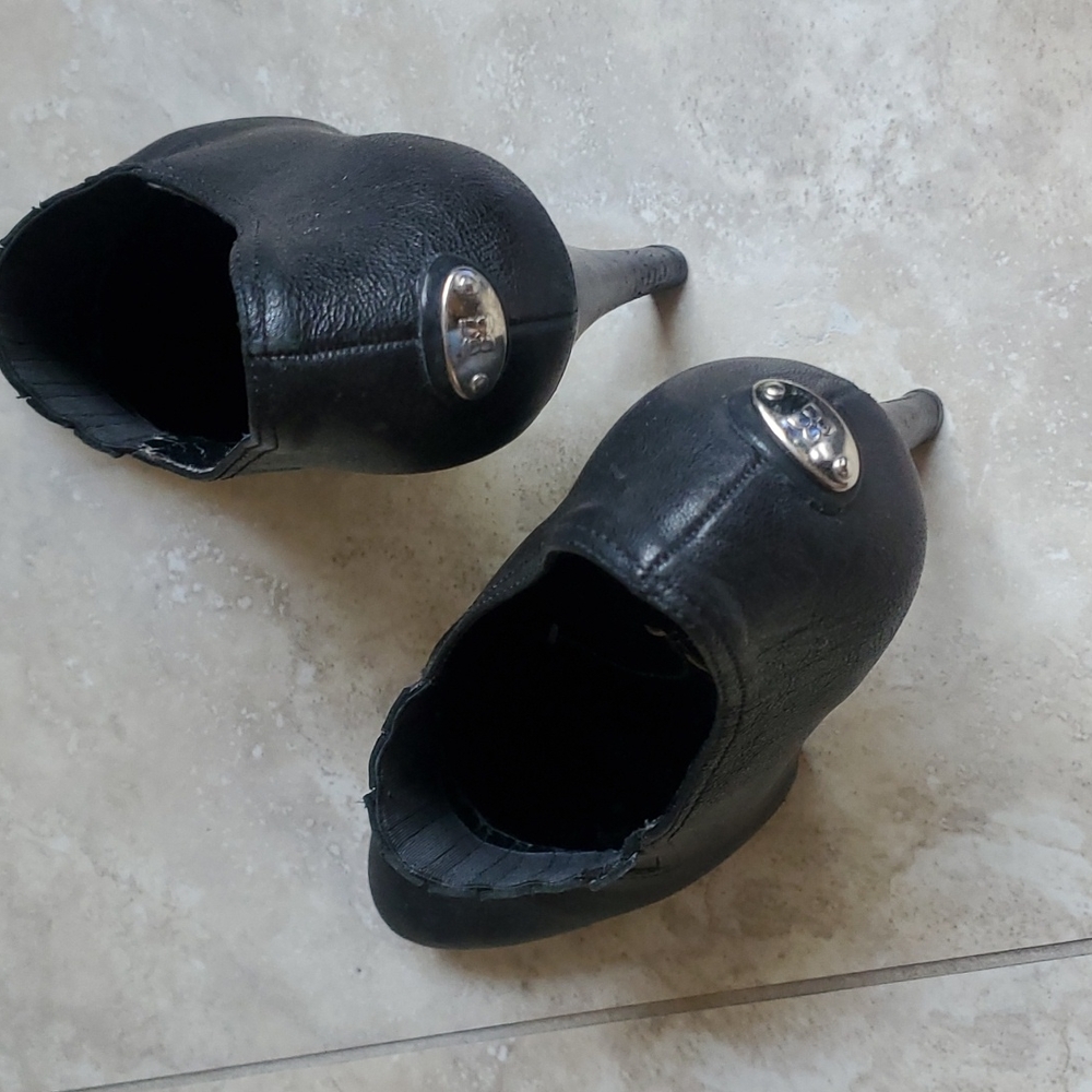 BCBG Genuine Leather Stilleto Booties